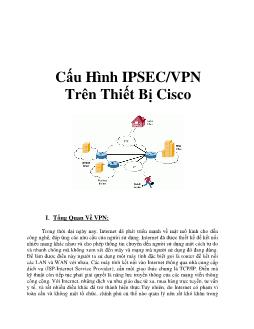 Cấu hình IPSEC/VPN trên thiết bị CISCO