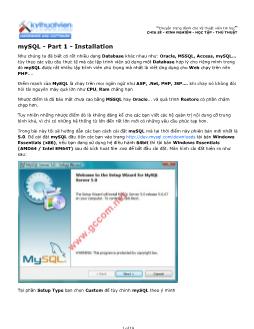 Tài liệu tự học MySQL