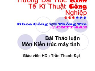 Bài thảo luận Kiến trúc máy tính