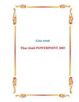 Giáo trình Thực hành PowerPoint 2003