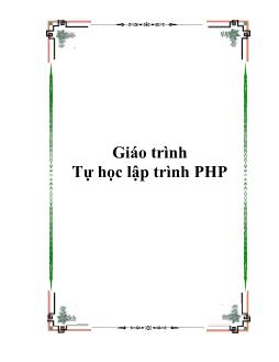 Giáo trình Tự học lập trình PHP