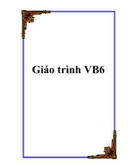 Giáo Trình VB6