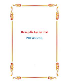 Hướng dẫn học lập trình PHP & MySQL