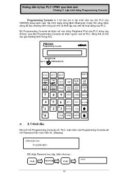 Hướng dẫn tự học PLC CPM1 qua hình ảnh - Chương 3: Lập trình bằng Programming Console