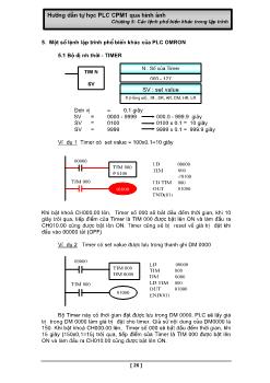 Hướng dẫn tự học PLC CPM1 qua hình ảnh - Chương 5: Các lệnh phổ biến khác trong lập trình