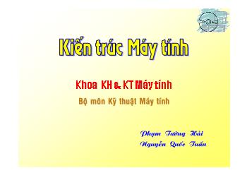 Kiến trúc máy tính - Chương 6: Bộ nhớ