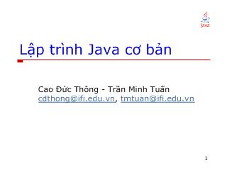 Lập trình Java cơ bản - Bài 1: Tổng quan lập trình Java