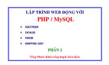 Lập trình Web động với PHP/MySQL - Phần 2