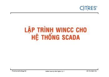 Lập trình WinCC cho hệ thống SCADA