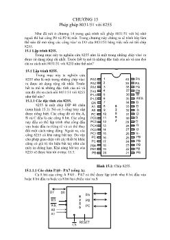 Lý thuyết lập trình cơ bản - Chương 15: Phép ghép 8031/51 với 8255