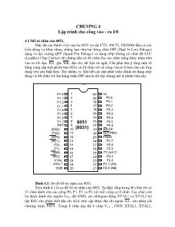 Lý thuyết lập trình cơ bản - Chương 4: Lập trình cho cổng vào ra I/O