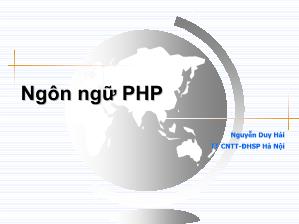 Ngôn ngữ PHP
