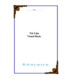 Tài liệu Visual Basic