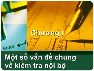 Bài giảng Thanh tra kiểm tra giáo dục - Chương 1: Một số vấn đề chung về kiểm tra nội bộ trường học