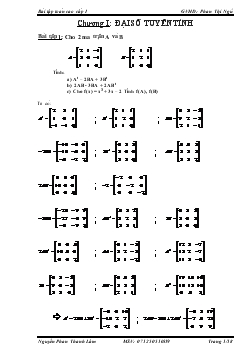 Bài tập toán cao cấp I