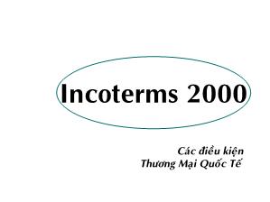 Bài thuyết trình Các Điều Kiện Thương Mại Quốc Tế