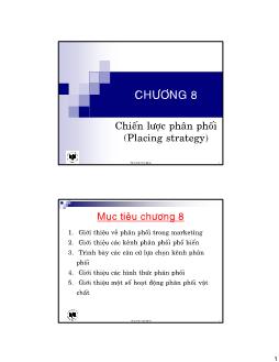 Chiến lược phân phối (Placing strategy)