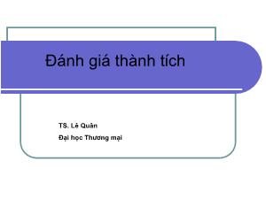 Đánh giá thành tích