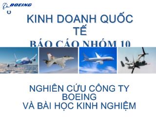 Đề tài Nghiên cứu công ty Boeing và bài học kinh nghiệm