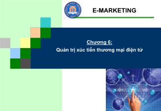 E-Marketing - Chương 6: Quản trị xúc tiến thương mại điện tử