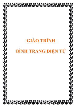 Giáo trình Bình trang điện tử