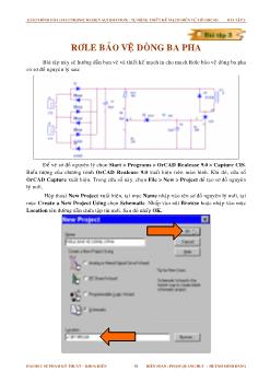 Giáo trình EDA - Tự động thiết kế mạch điện tử với ORCAD - Bài tập 3