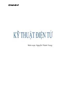 Giáo trình Kỹ thuật điện tử