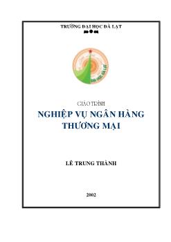 Giáo trình Nghiệp vụ ngân hàng thương mại