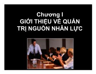 Giáo trình quản trị nguồn nhân lực