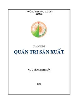 Giáo trình Quản trị sản xuất