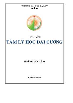 Giáo trình Tâm lý học đại cương