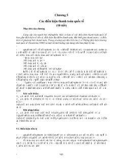 Giáo trình Thanh toán quốc tế - Chương 5: Các điều kiện thanh toán quốc tế