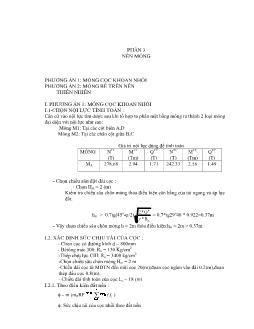 Giáo trình Xây dựng nền móng - Phần 3: Nền móng