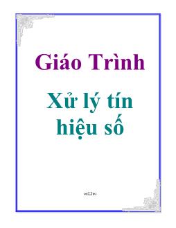 Giáo trình Xử lý tín hiệu số