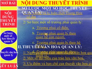 Học thuyết quản lý