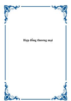 Hợp đồng thương mại