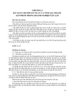 Kế toán chi phí sản xuất và tính giá thành sản phẩm trong doanh nghiệp xây lắp