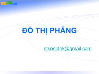 Lý thuyết đồ thị - Chương 4: Đồ thị phẳng