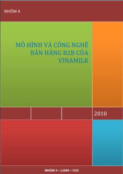 Mô hình và công nghệ bán hàng B2B của VinaMilk