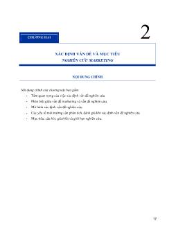 Nghiên cứu Marketing - Chương 2: Xác định vấn đề và mục tiêu nghiên cứu Marketing