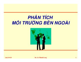 Phân tích môi trường bên ngoài