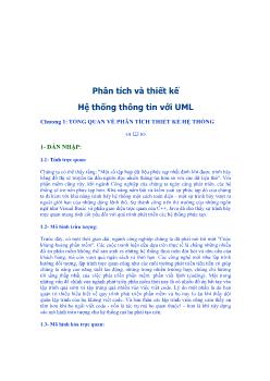 Phân tích và thiết kế Hệ thống thông tin với UML