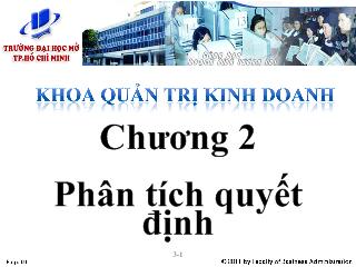 Quản trị kinh doanh - Chương 2: Phân tích quyết định