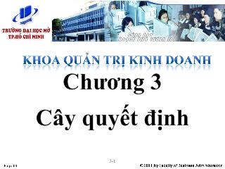 Quản trị kinh doanh - Chương 3: Cây quyết định