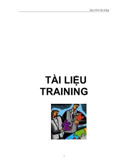 Qui trình bán hàng - Tài liệu training