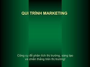 Quy trình Marketing