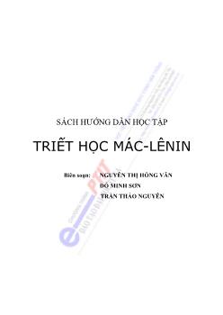 Sách hướng dẫn học tập Triết học Mác - Lênin