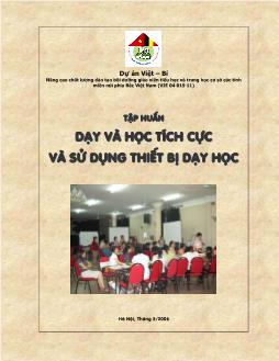 Tập huấn Dạy và học tích cực và sử dụng thiết bị dạy học