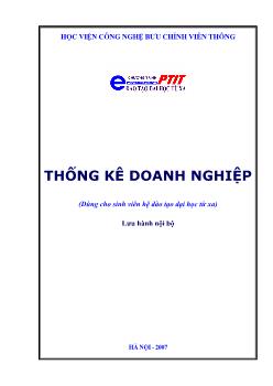 Thống kê doanh nghiệp (Dùng cho sinh viên hệ đào tạo Đại học từ xa)