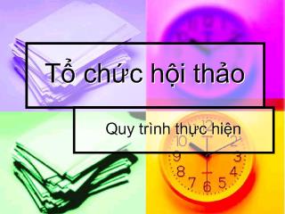 Tổ chức hội thảo